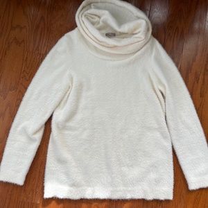 White Cowl Neck extremely soft sweater